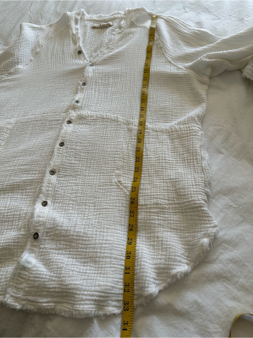 We The Free white gauze top, size large - Picture 10 of 12